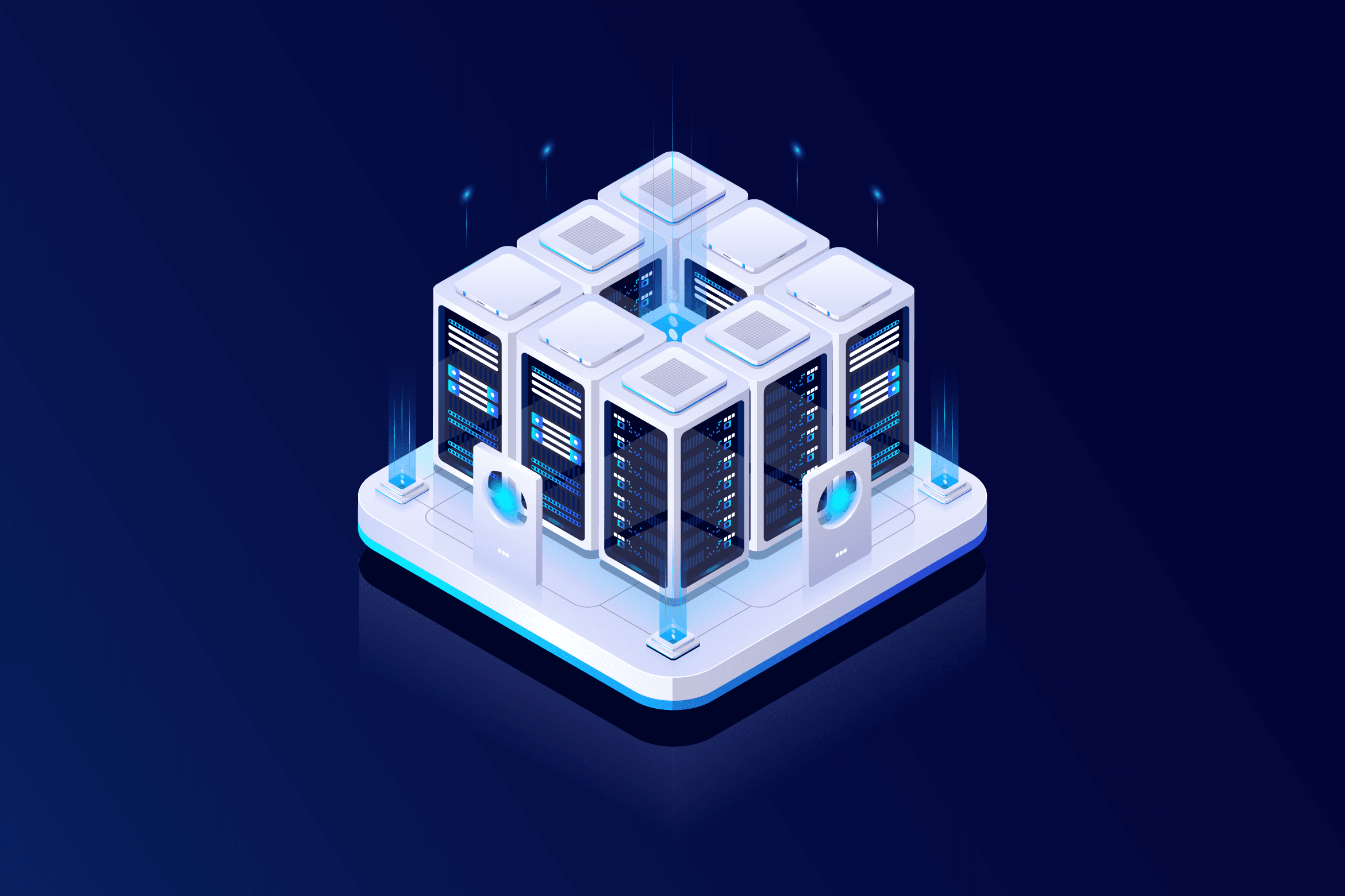 Isometric-Server-Room